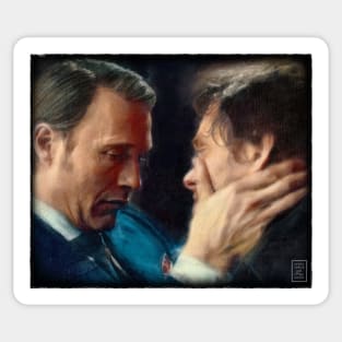 Hannibal and Will in Hannigram Delirium Sticker